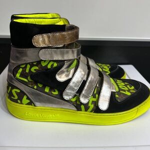 Louis Vuitton Stephen Sprouse GRAFFITI SNEAKERS High top Size 10 US Spellout
